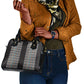African Ndebele Traditional Attire Shoulder Handbag Black Ndebele Stripe