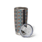 African Ndebele Traditional Attire Tumbler Cup Black Ndebele Stripe