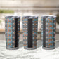 African Ndebele Traditional Attire Tumbler Cup Black Ndebele Stripe