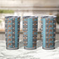 African Ndebele Traditional Attire Tumbler Cup Blue Ndebele Stripe