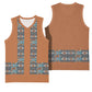 African Ndebele Traditional Attire Basketball Jersey Brown Ndebele Stripe