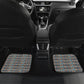 African Ndebele Traditional Attire Car Mats Brown Ndebele Stripe