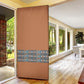 African Ndebele Traditional Attire Door Cover Brown Ndebele Stripe