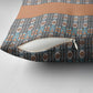African Ndebele Traditional Attire Pillow Cover Brown Ndebele Stripe