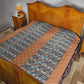 African Ndebele Traditional Attire Quilt Brown Ndebele Stripe