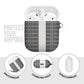 African Ndebele Traditional Attire AirPods Case White Ndebele Stripe