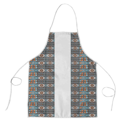 African Ndebele Traditional Attire Apron White Ndebele Stripe