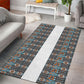 African Ndebele Traditional Attire Area Rug White Ndebele Stripe