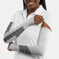 African Ndebele Traditional Attire Arm Sleeves White Ndebele Stripe