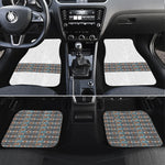African Ndebele Traditional Attire Car Mats White Ndebele Stripe