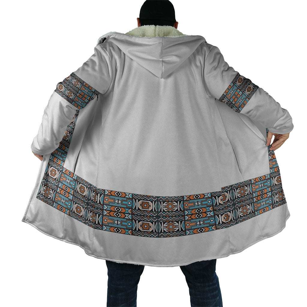 African Ndebele Traditional Attire Cloak White Ndebele Stripe