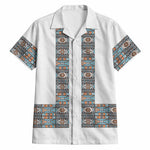 African Ndebele Traditional Attire Hawaiian Shirt White Ndebele Stripe