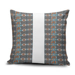 African Ndebele Traditional Attire Pillow Cover White Ndebele Stripe
