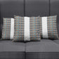 African Ndebele Traditional Attire Pillow Cover White Ndebele Stripe