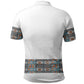 African Ndebele Traditional Attire Polo Shirt White Ndebele Stripe