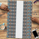 African Ndebele Traditional Attire Puzzle White Ndebele Stripe