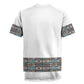 African Ndebele Traditional Attire Rugby Jersey White Ndebele Stripe