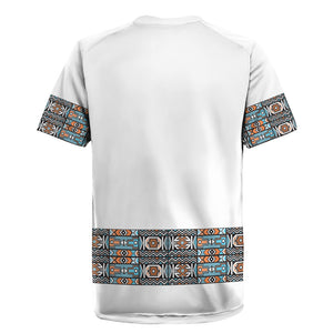 African Ndebele Traditional Attire Rugby Jersey White Ndebele Stripe