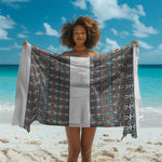 African Ndebele Traditional Attire Sarong White Ndebele Stripe