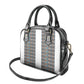 African Ndebele Traditional Attire Shoulder Handbag White Ndebele Stripe