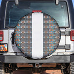 African Ndebele Traditional Attire Spare Tire Cover White Ndebele Stripe