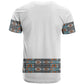 African Ndebele Traditional Attire T shirt White Ndebele Stripe
