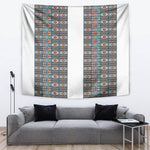 African Ndebele Traditional Attire Tapestry White Ndebele Stripe