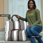 African Ndebele Traditional Attire Travel Bag White Ndebele Stripe