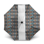 African Ndebele Traditional Attire Umbrella White Ndebele Stripe