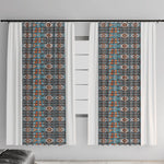 African Ndebele Traditional Attire Window Curtain White Ndebele Stripe