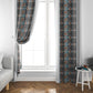 African Ndebele Traditional Attire Window Curtain White Ndebele Stripe
