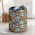African Geometric Ndebele Patterns Laundry Basket