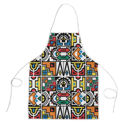 African Geometric Ndebele Patterns Apron