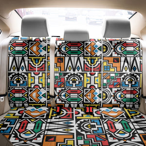 African Geometric Ndebele Patterns Back Car Seat Cover