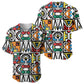 African Geometric Ndebele Patterns Baseball Jersey