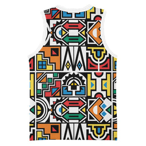African Geometric Ndebele Patterns Basketball Jersey