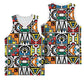African Geometric Ndebele Patterns Basketball Jersey