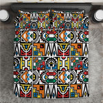 African Geometric Ndebele Patterns Bedding Set