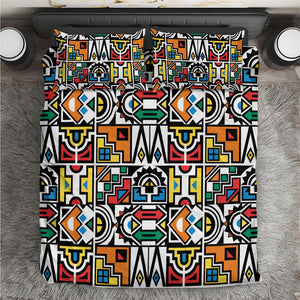 African Geometric Ndebele Patterns Bedding Set