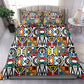 African Geometric Ndebele Patterns Bedding Set