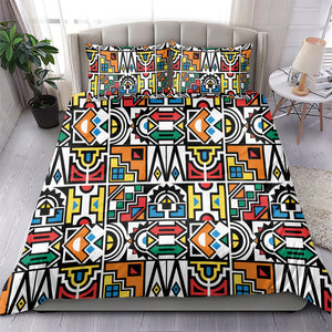 African Geometric Ndebele Patterns Bedding Set