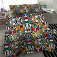 African Geometric Ndebele Patterns Bedding Set