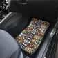 African Geometric Ndebele Patterns Car Mats