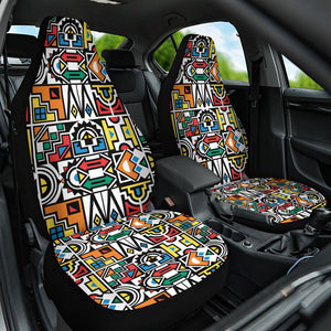African Geometric Ndebele Patterns Car Seat Cover