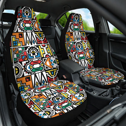 African Geometric Ndebele Patterns Car Seat Cover