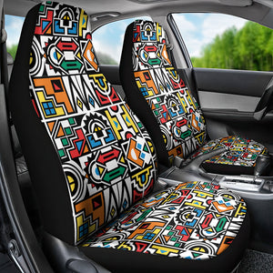 African Geometric Ndebele Patterns Car Seat Cover