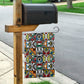 African Geometric Ndebele Patterns Garden Flag