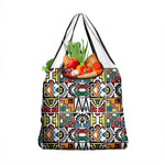 African Geometric Ndebele Patterns Grocery Bag