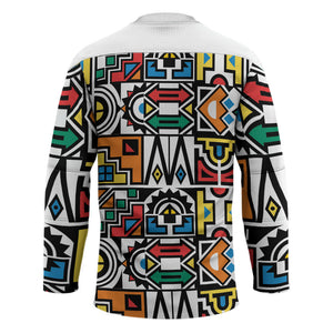 African Geometric Ndebele Patterns Hockey Jersey