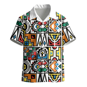 African Geometric Ndebele Patterns Kid Hawaiian Shirt